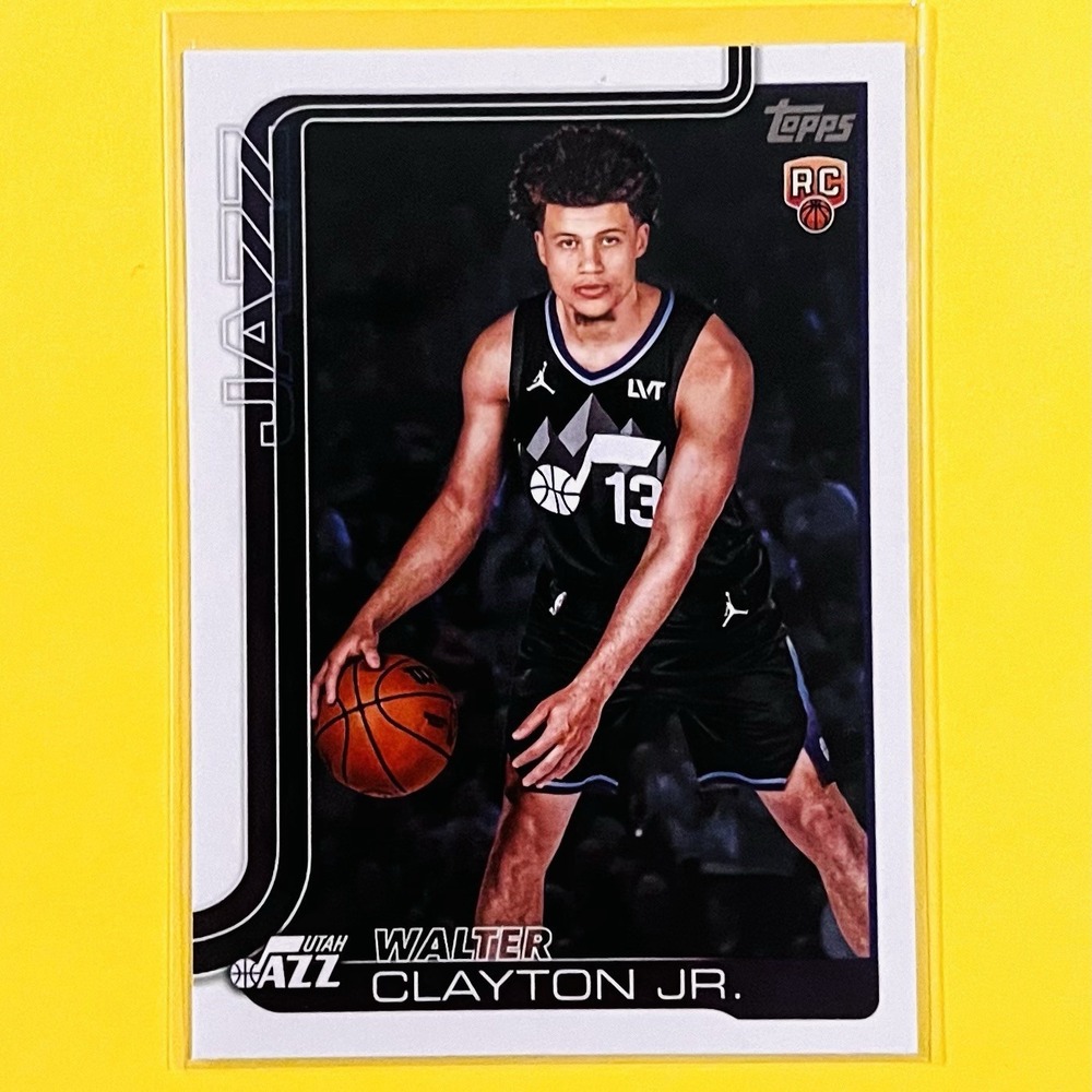 2025-26 Topps Basketball Walter Clayton Jr RC Rookie Card #218 Utah‎ Jazz